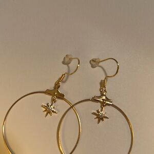 Handmade • North Star Hoop Earrings
